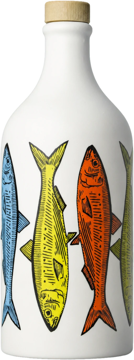 Huile d'olive Coratina « Sardines » — orcio céramique — Frantoio Muraglia