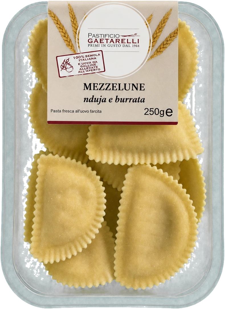 Mezzelune nduja e burrata — Pastificio Gaetarelli