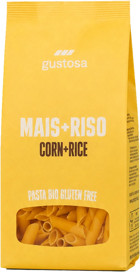 Penne rigate maïs & riz — Pasta Gustosa
