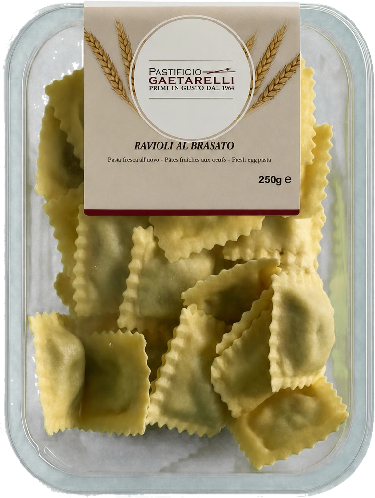 Ravioli al brasato (Barolo) — Pastificio Gaetarelli