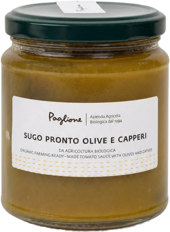 Sugo giallo olive e capperi BIO (tomates jaunes) — Agricola Paglione